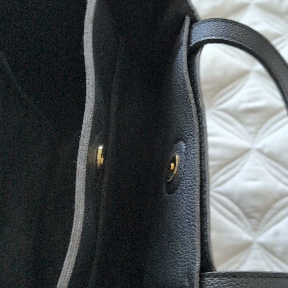 Leopard Print Black Tote Bag - Picture 6 of 7